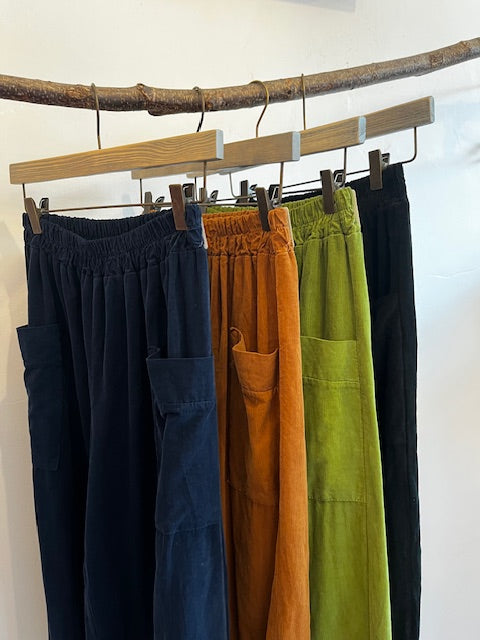 Corduroy Barrel Trousers