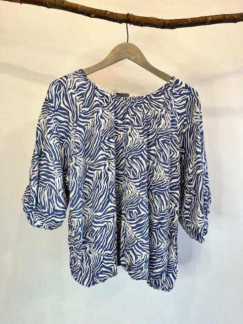 Animal print blouse