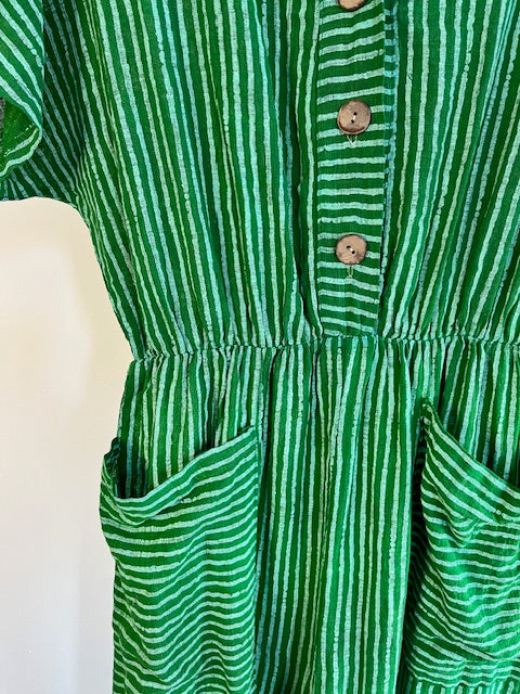 Striped Cotton Jumpsuit