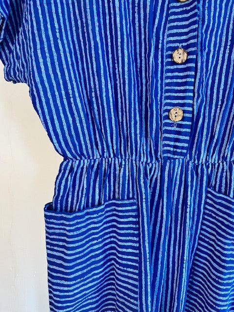Striped Cotton Jumpsuit