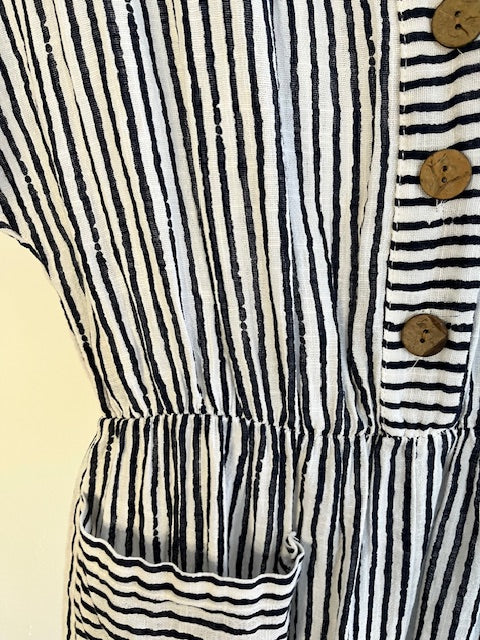 Striped Cotton Jumpsuit