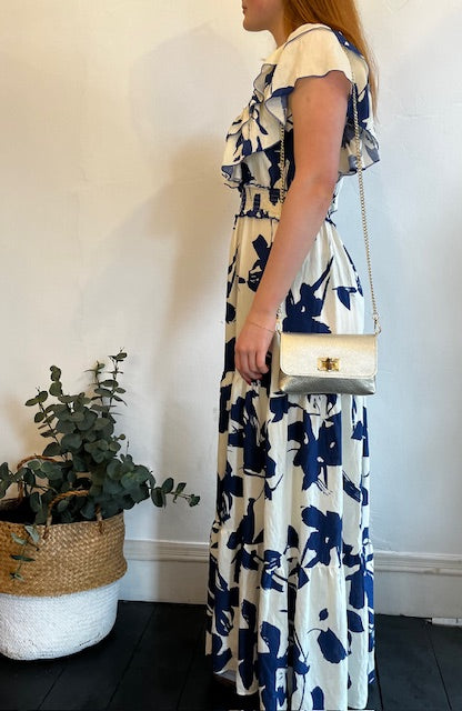 Petal print dress