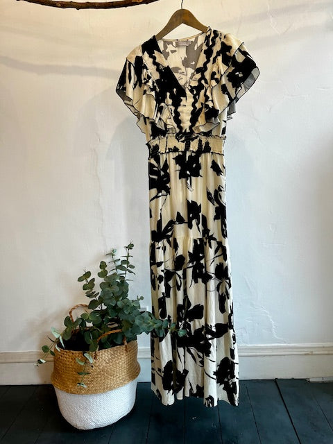 Petal print dress
