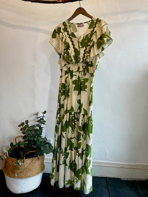 Petal print dress