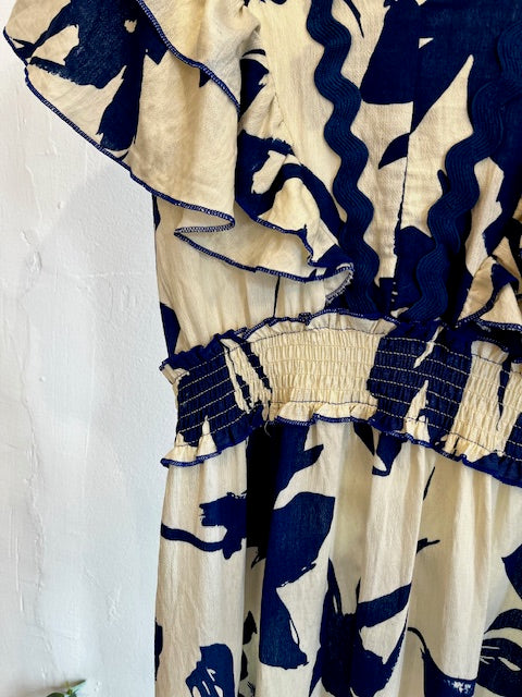 Petal print dress
