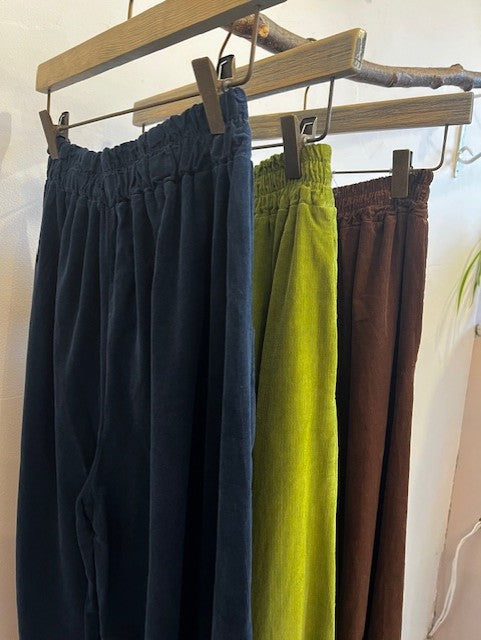 Wide leg corduroy
