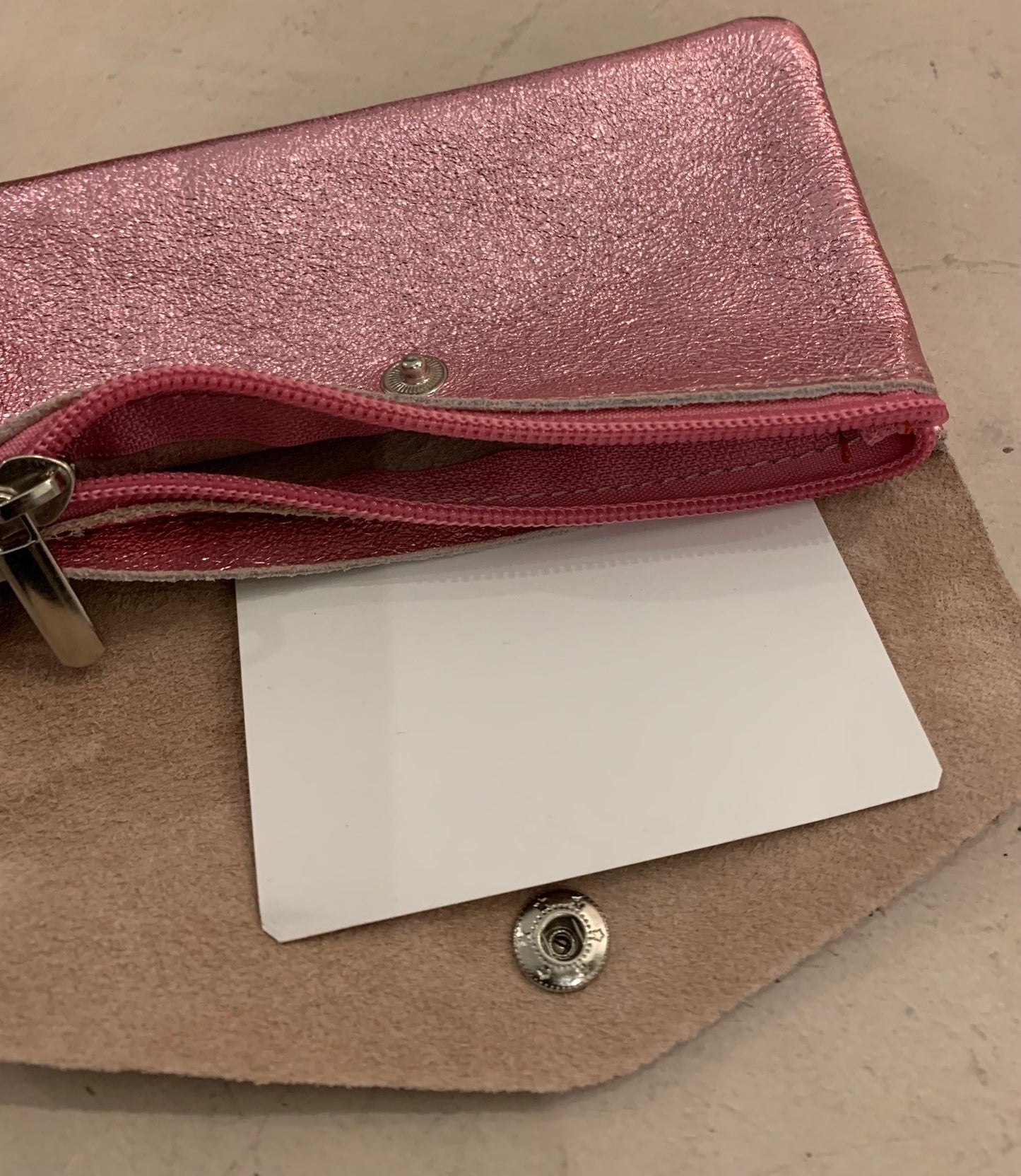 Leather Metallic Purse