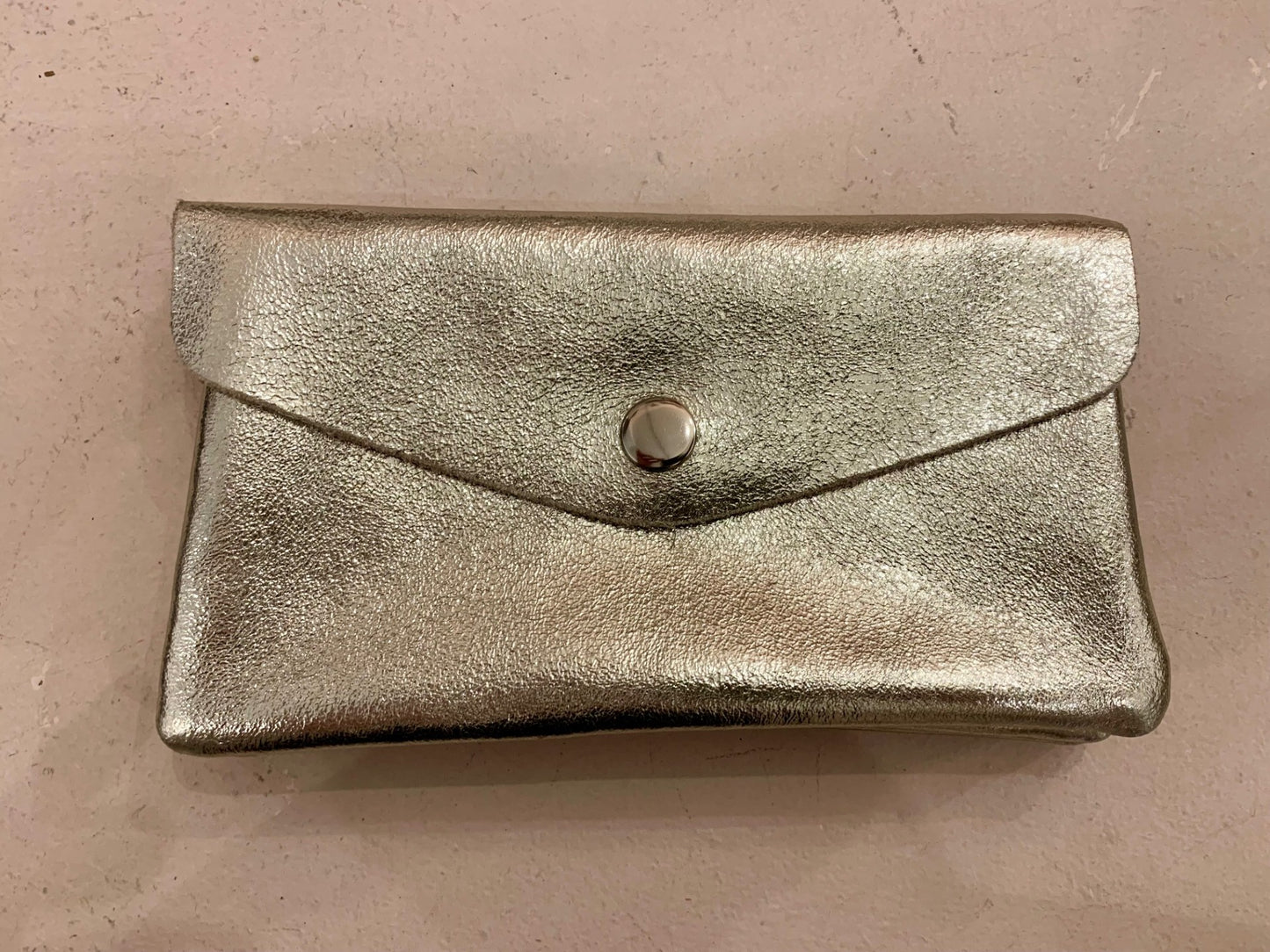 Leather Metallic Purse