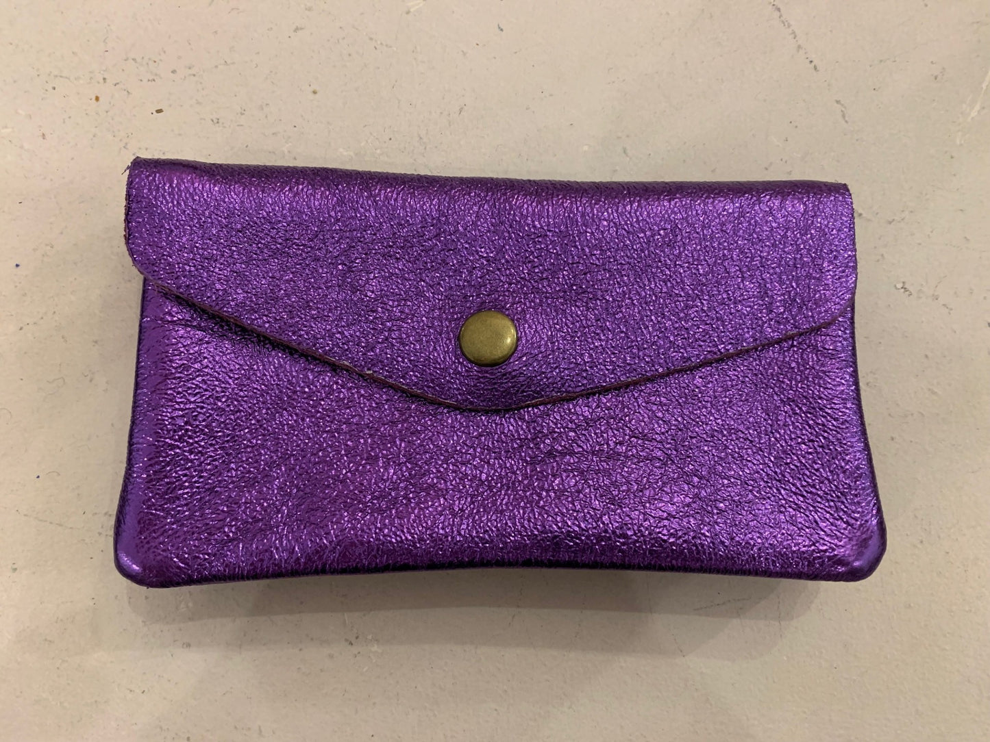 Leather Metallic Purse