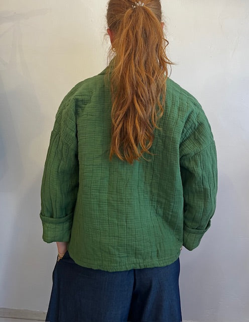 Plain Quilted Kimono Jacket