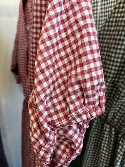Gingham midi dress