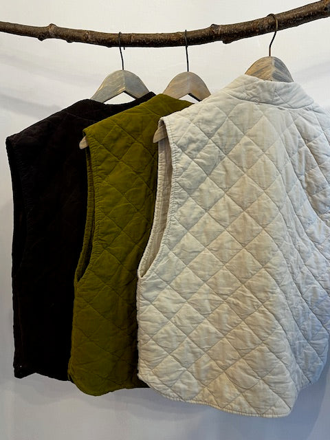 Corduroy Quilted Vest