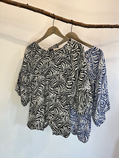 Animal print blouse