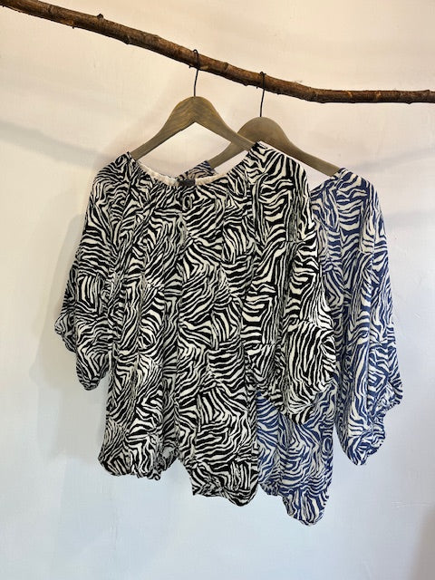 Animal print blouse