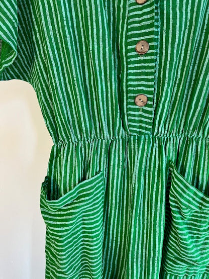 Striped Cotton Jumpsuit