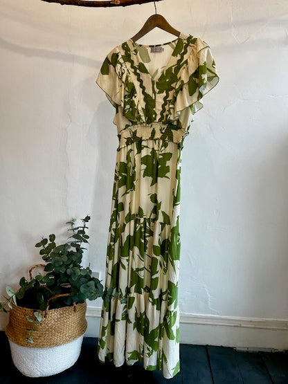 Petal print dress