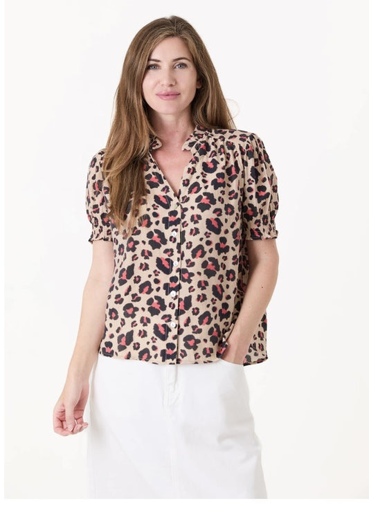 Leopard print blouse