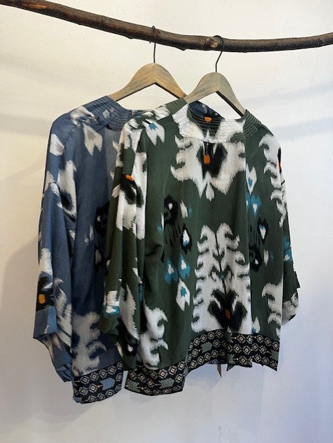 Aztec Print Kimono Jacket