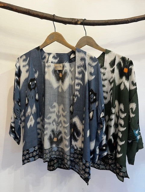 Aztec Print Kimono Jacket
