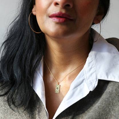 Lisa Angel Large Thin Hoop Earrings in Gold