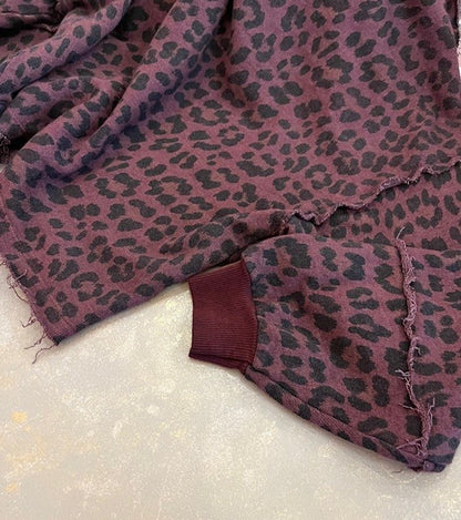 Leopard Print Cotton Sweatshirt