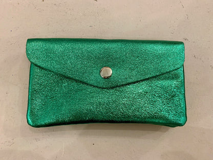 Leather Metallic Purse