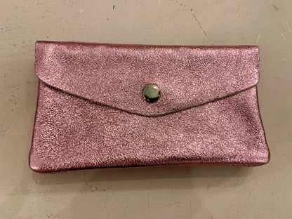Leather Metallic Purse