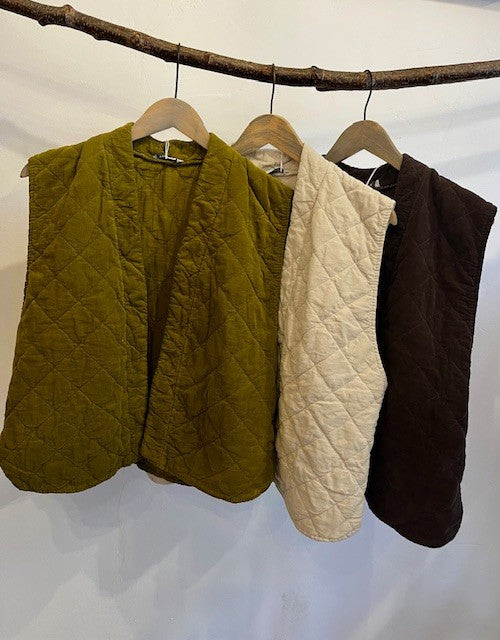 Corduroy Quilted Vest
