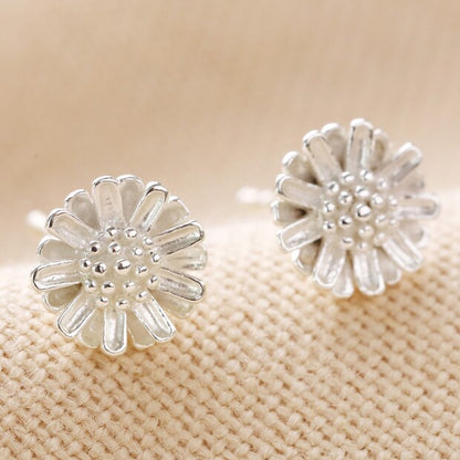 Lisa Angel Sterling Silver Daisy Flower Stud Earrings