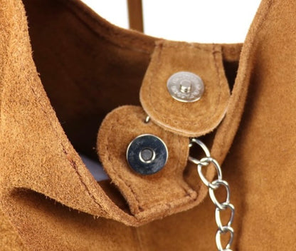 Suede Tote Bag