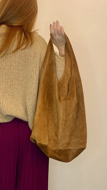 Suede Tote Bag