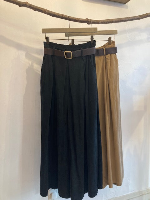 Corduroy wide leg trousers