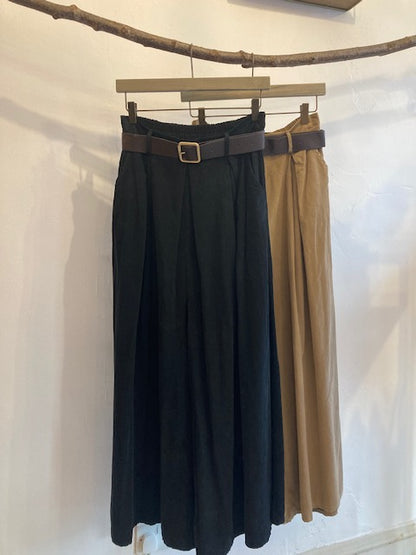 Corduroy wide leg trousers