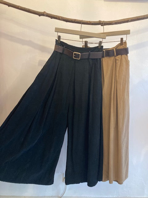 Corduroy wide leg trousers