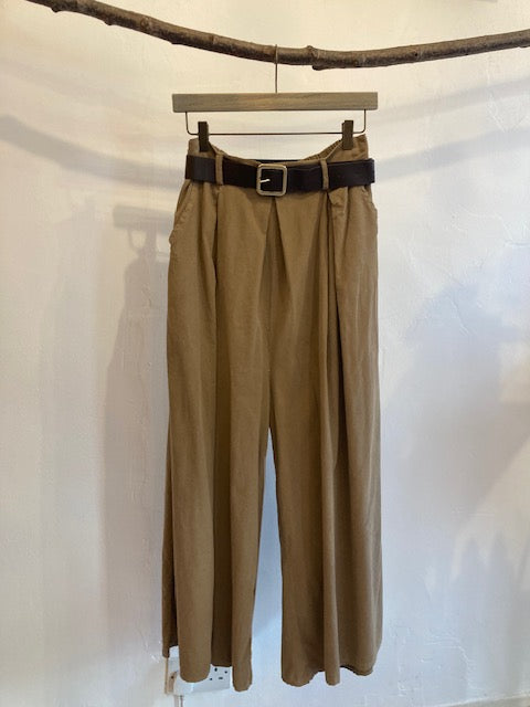 Corduroy wide leg trousers