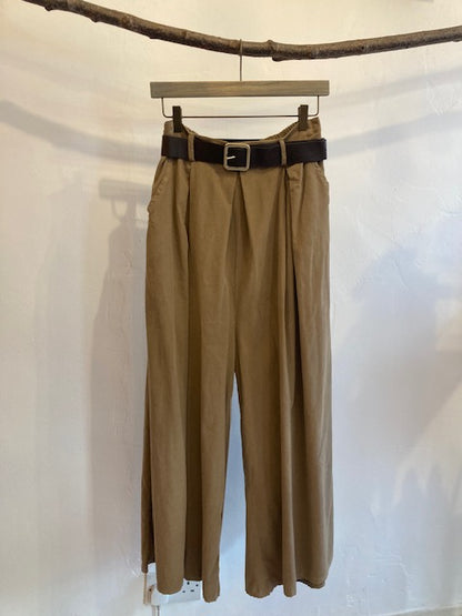 Corduroy wide leg trousers